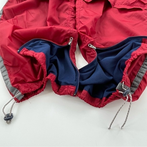 VINTAGE Abercrombie & Fitch Men's Red Paratrooper Gym Issue Pull On Pants XL - Picture 10 of 15
